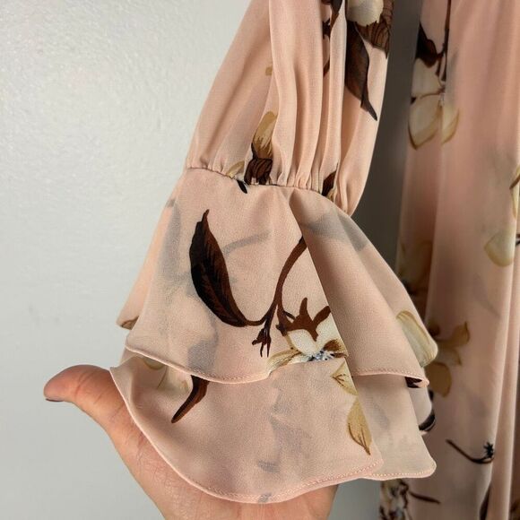 Mikael Aghal Floral Ruffle Maxi Dress - Picture 8 of 8